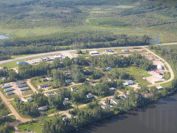Aerial view of Fort McMurray First Nation