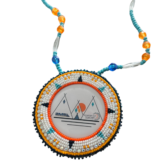 Traditional Indigenous beaded necklace